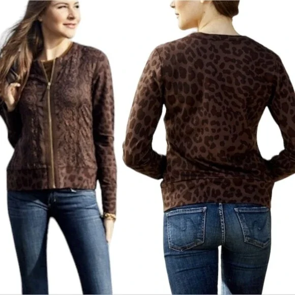 Evy's Tree 'The Olivia' Zip Up Animal Print Jacket - M - Picture 2 of 10